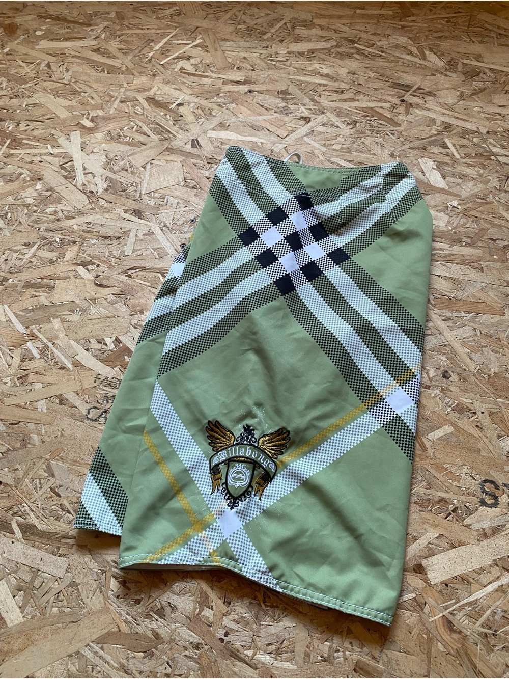 Green Plaid Embroidered Men’s Billabong Joel Parkinson Rare Swim board shorts-30